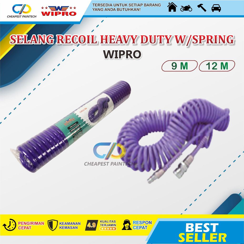 WIPRO SELANG RECOIL HEAVY DUTY W/SPRING 6M ; 9M ; DAN 12M
