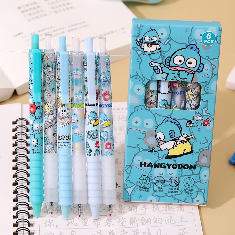 

PULPEN GEL MEKANIK 0,5mm 1 SET isi 6 Motif HANGYODON TINTA HITAM GEL / BALLPOINT BLACK / BALLPOINT HITAM OFFICE STATIONERY / ALAT TULIS SEKOLAH Kantor ATK5