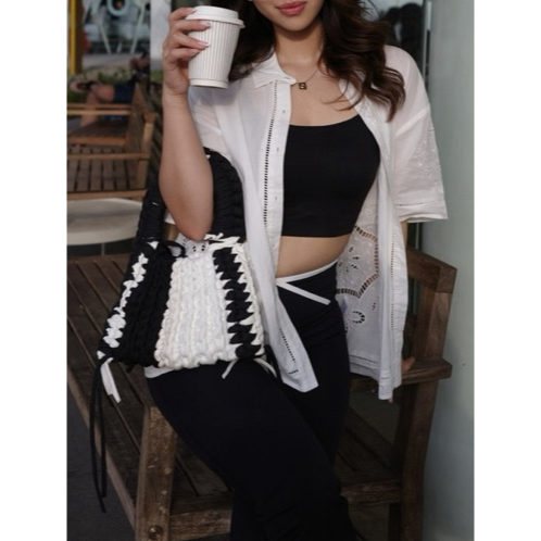 Heist Bag - HandBag (T-shirt Yarn Crochet)