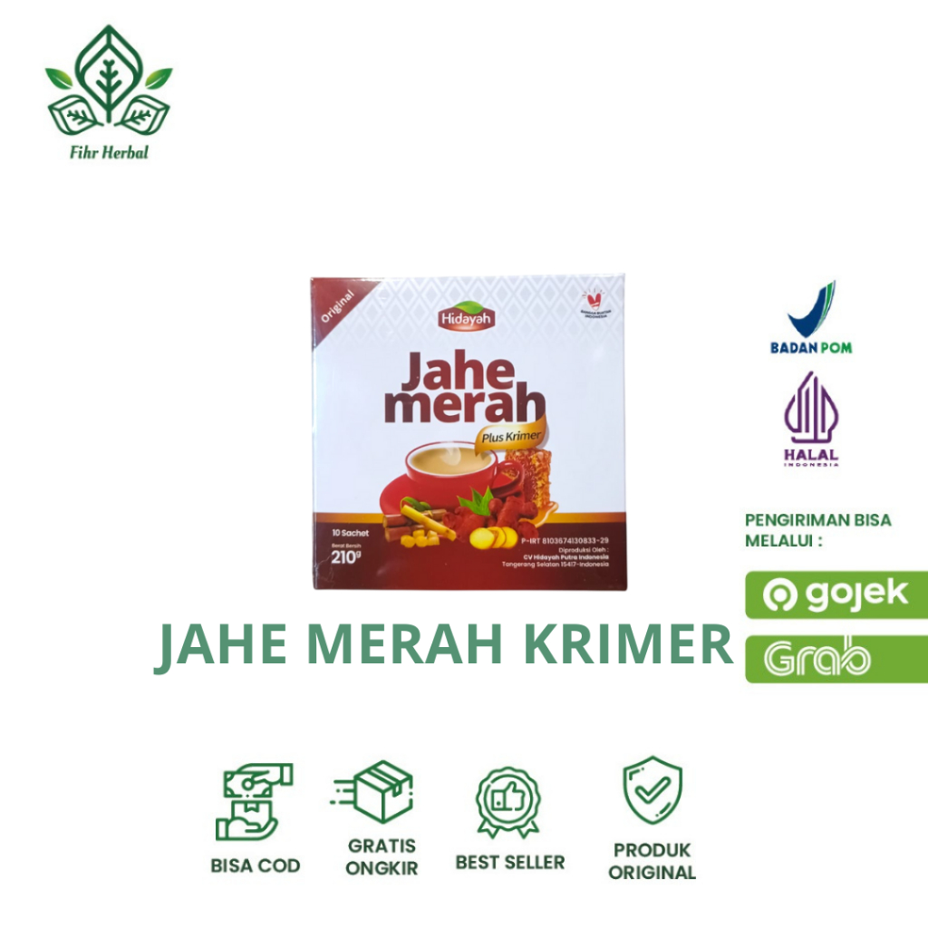 

Jahe Merah Krimer plus Propolis Sachet Rencengan ISI 10Sachet ORIGINAL