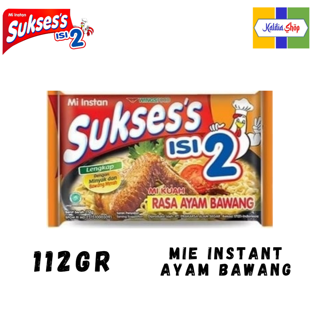 

Mie Sukses's Kuah Isi 2 Rasa Ayam Bawang 112gr