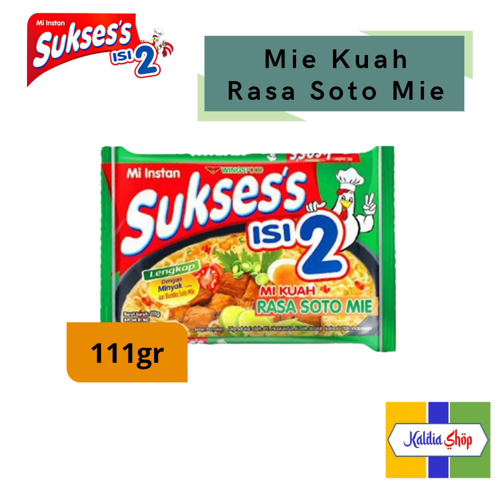 

Mie Sukses's Isi 2 Rasa Soto Mie 111gr