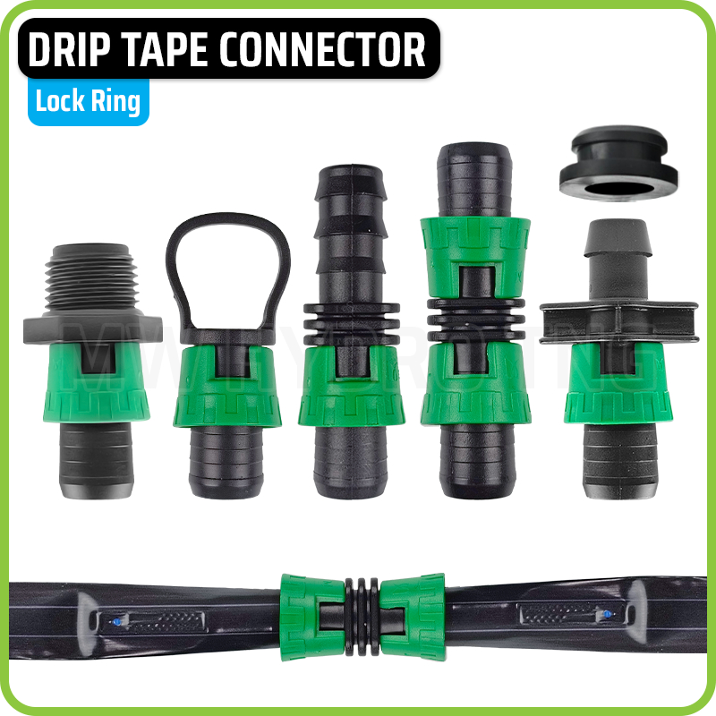 Drip Tape Lock Ring Connector | Konektor Selang Driptape Irigasi