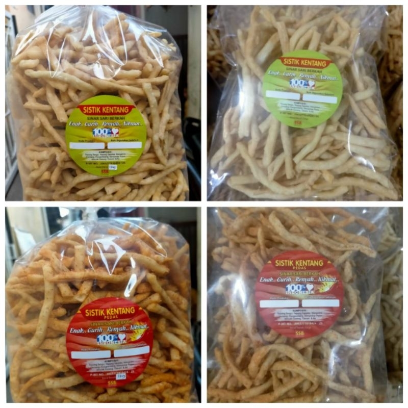 

Sistik Kentang Original dan Pedas 250 gr - Sistik by Sinar Sari Berkah - Stik Bandung