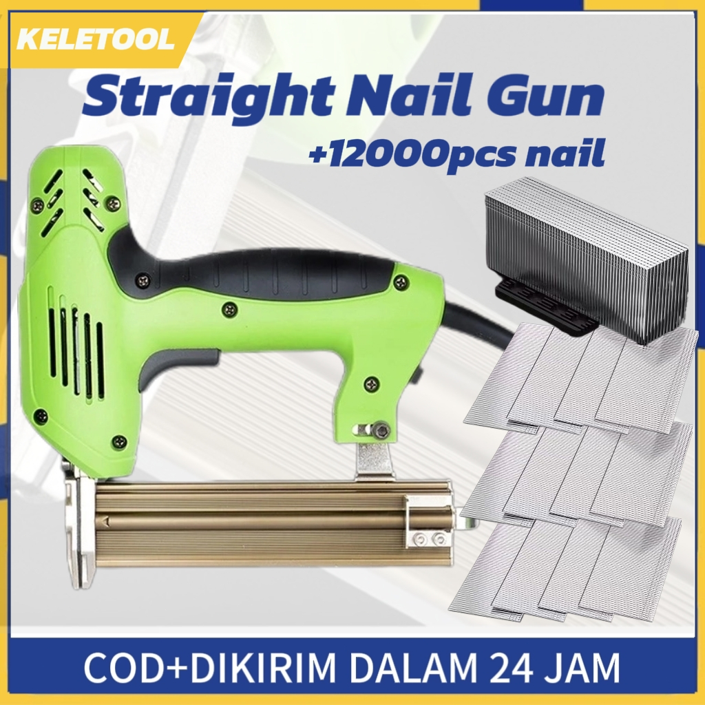 

KELETOOL Alat Paku Tembak F30 Stepler Lurus Multifungsi dengan 6 Mode Pengoperasian Dilengkapi dengan Set Pelengkap Khusus Mesin Paku Tembak Listrik Tacker F30 Alat Paku Stepler Lurus Multifungsi Praktis