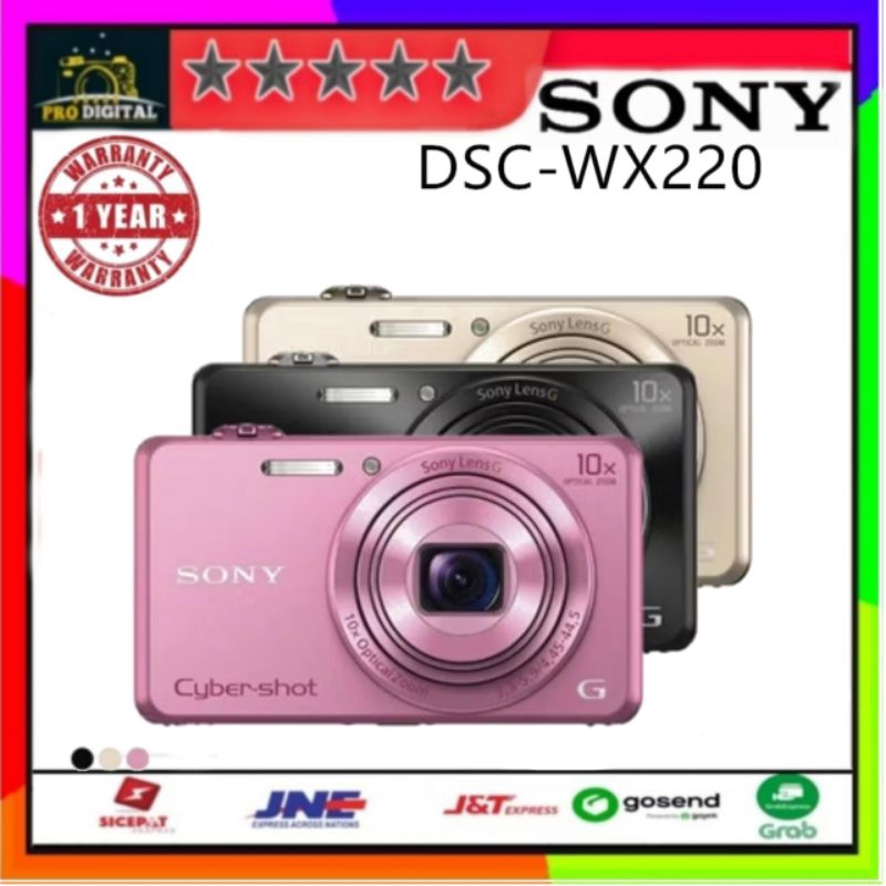 Sony DSC-WX220 Cyber-shot + bonus Kamera pocket Sony DSC WX220 WiFi NFC