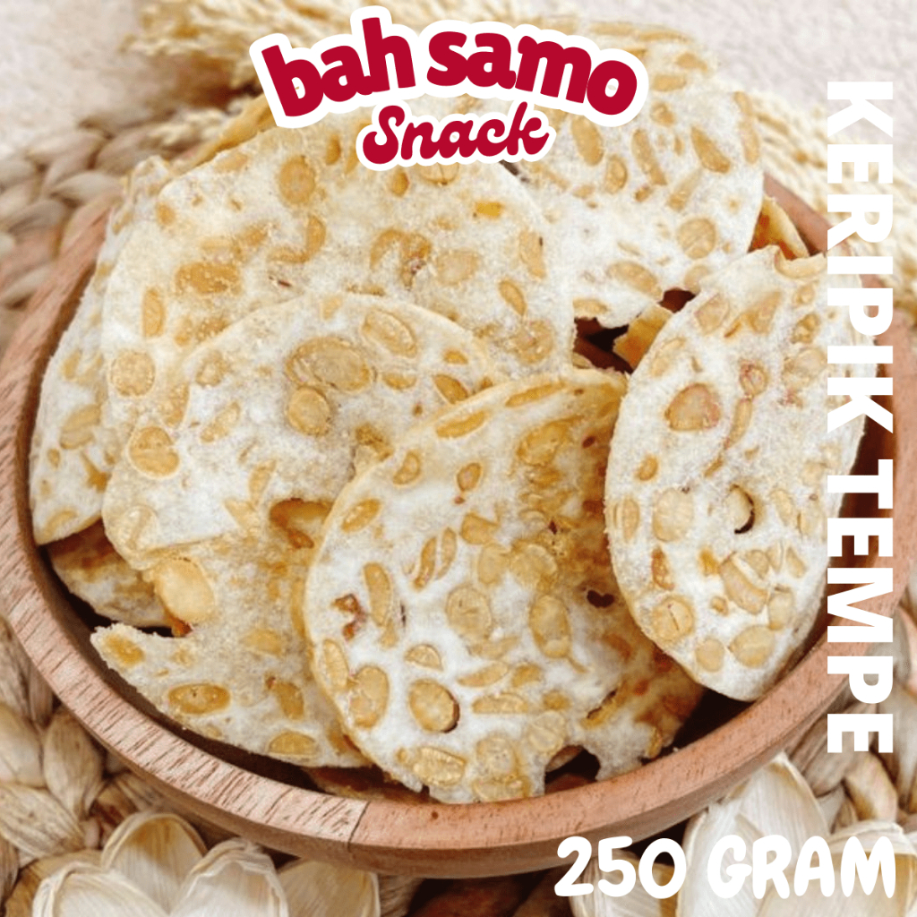 

(250 gram) Tempe Abah Samo Cemilan Snack Kriuk dan Nikmat