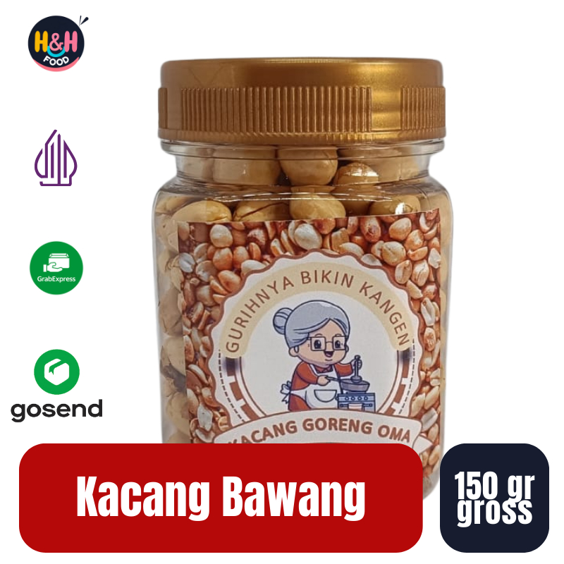 

Kacang Bawang Cahaya / Kacang Goreng Oma / Kacang Goreng / Kacang Bawang 150 gr Gross