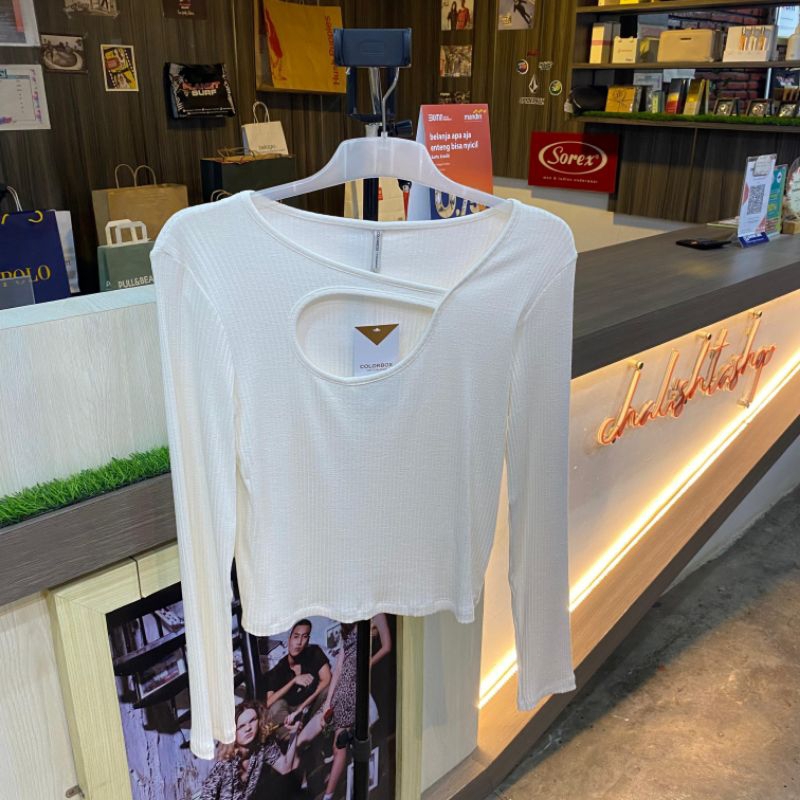 COLORBOX T-shirt Wanita Lengan Pendek - Putih
