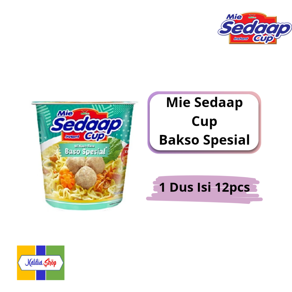 

Mie Sedaap Cup Bakso Spesial 77gr x 12