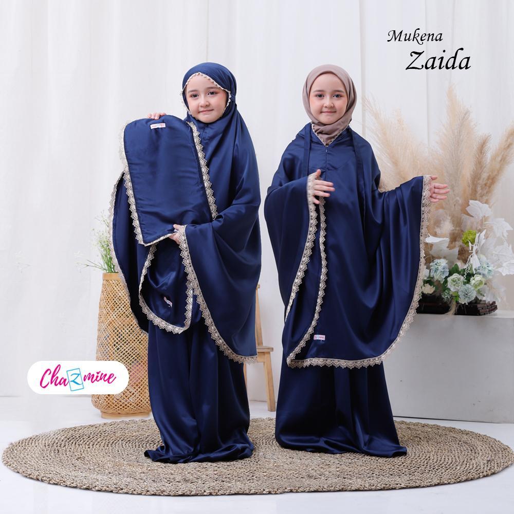 Mukena Anak Model Zaida Lebaran 2025 Nyaman Adem Elegan Premium