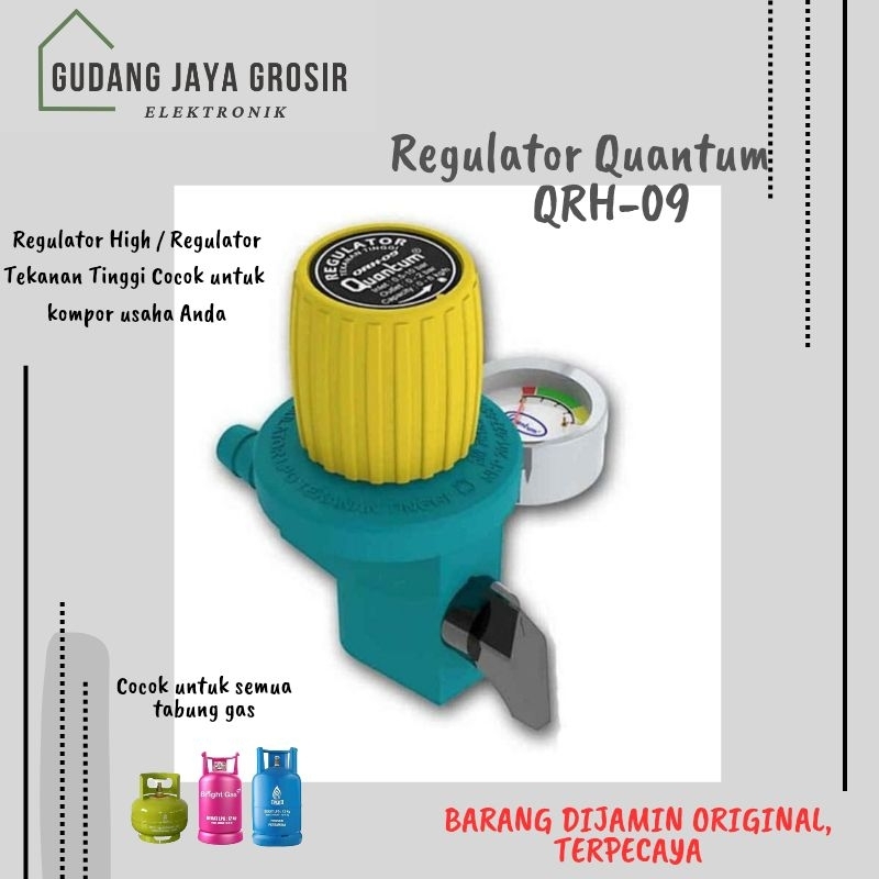 Regulator Gas Quantum Tekanan Tinggi QRH09 Anti Bocor