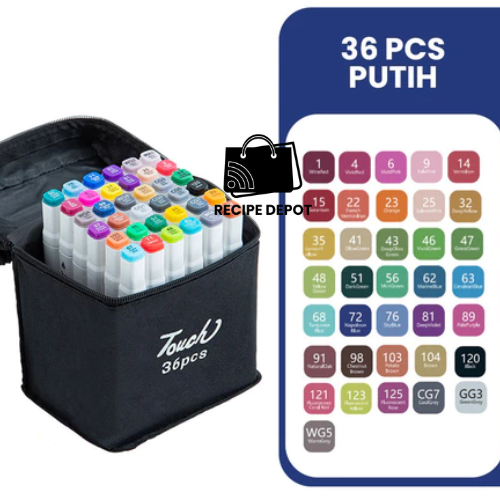 

Spidol Sepidol Ganda Double Pen Water Based 24 Pcs Pulas Pewarna Gambar Lukisan Peralatan Sekolah