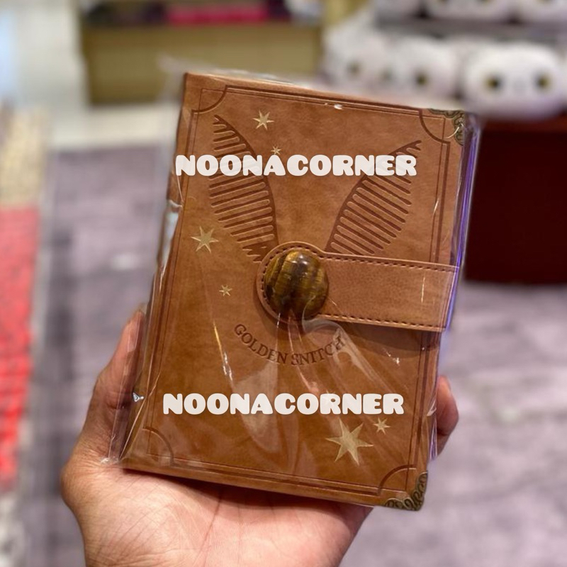 

Miniso x Harry Potter ‼️ Golden Snitch Notebook / Hardcover Book with Tigerite Magnetic Snap Harry Potter Collections