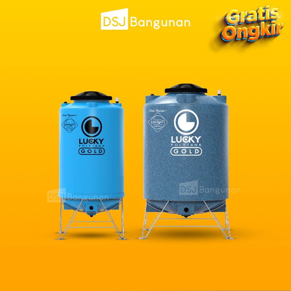 Lucky Polytank Tangki Air Easy Clean Lucky Gold Toren Air Tandon Kaki