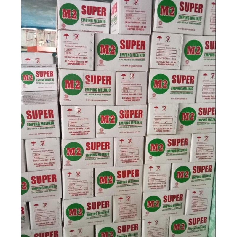 

emping mlinjo merk SUPER