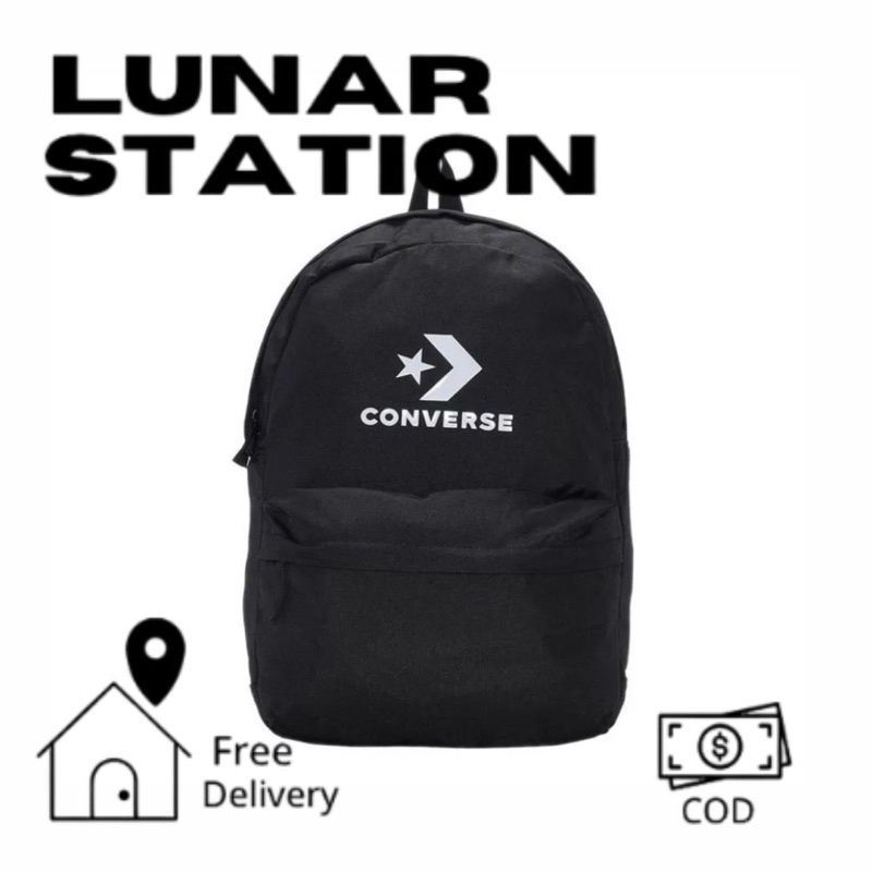 Converse Speed 3 Large Logo Unisex Backpack - Converse Black