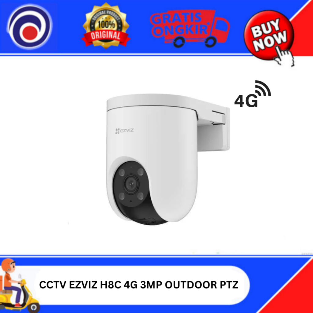 CCTV EZVIZ H8C 4G 3MP OUTDOOR PTZ FREE MEMORI 32GB