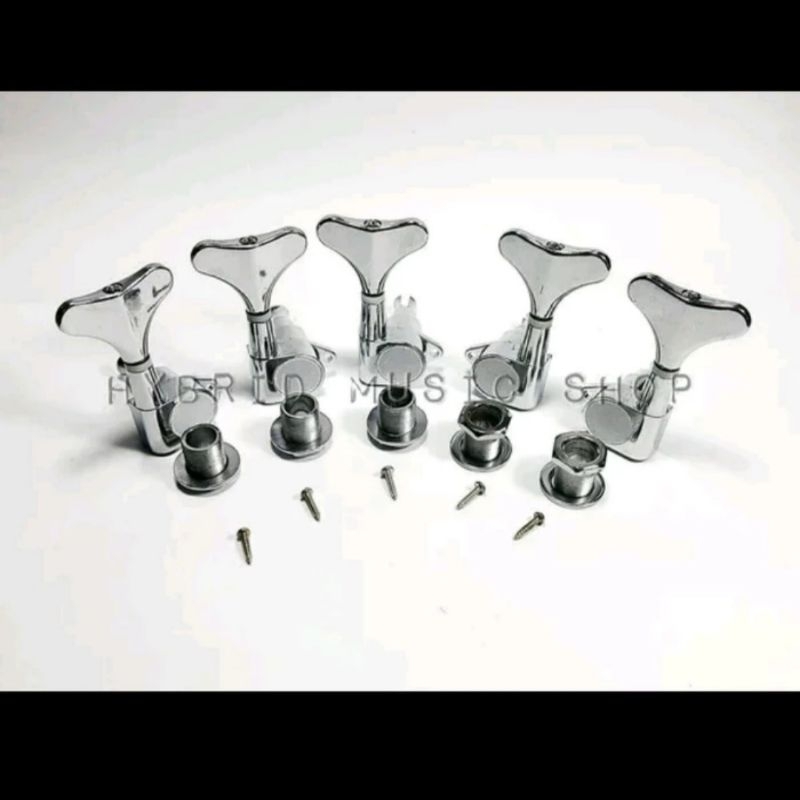 Dryer Bass Senar 5 String Chrome 1 Set Posisi Kanan Kiri 3R 2L