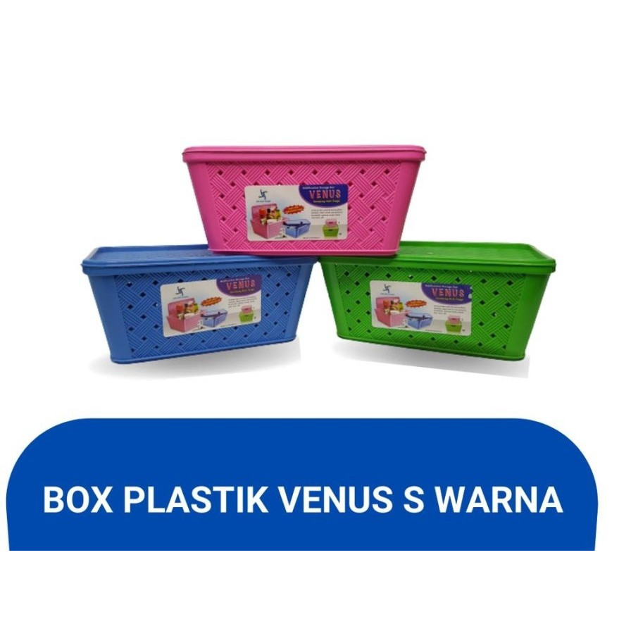 Keranjang Parcel / Keranjang / Storage Box Serbaguna Venus + Tutup  Warna