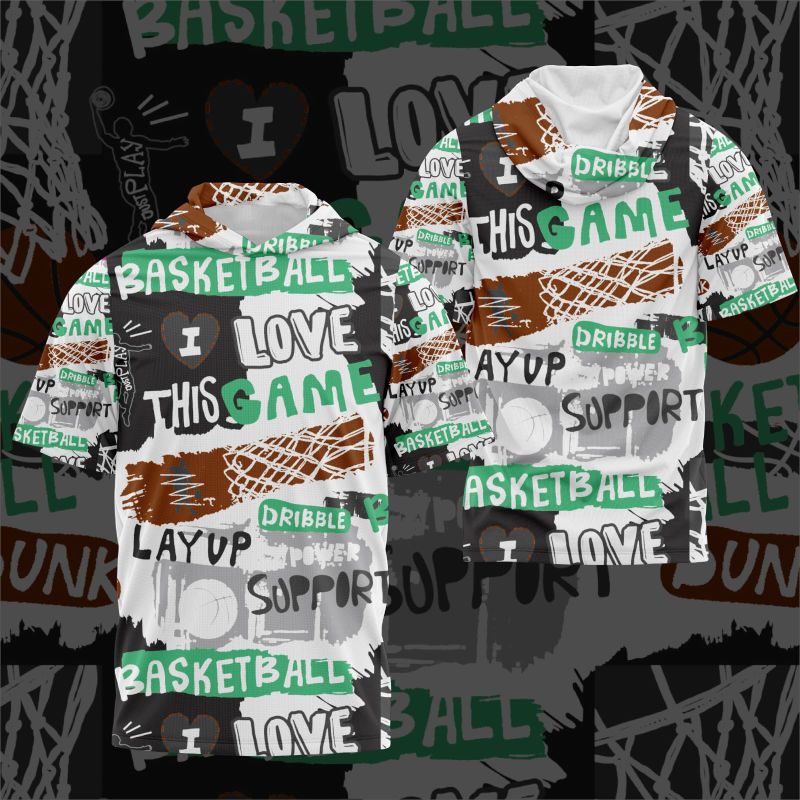 shooting shirt basket fullprinting