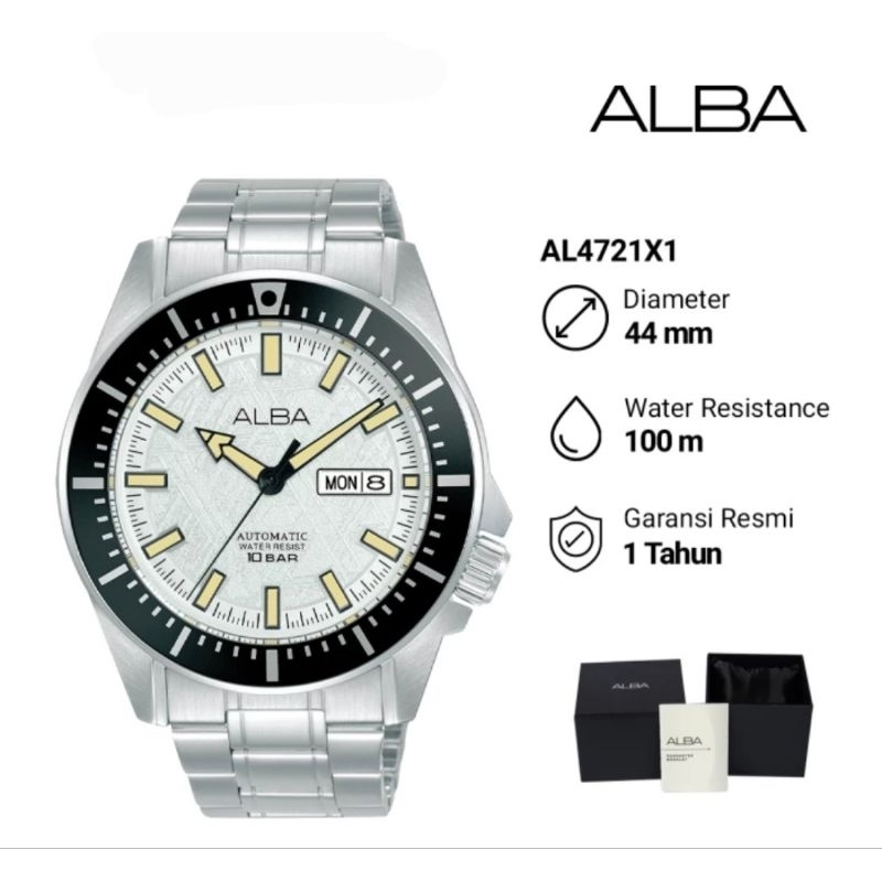 Jam Tangan Pria Alba Autonatic AL4721X1 Original Garansi Resmi