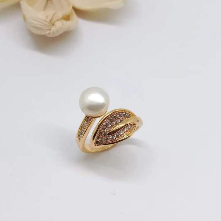 CINCIN MUTIARA ASLI LOMBOK DAUN KECIL BERSERTIFIKAT