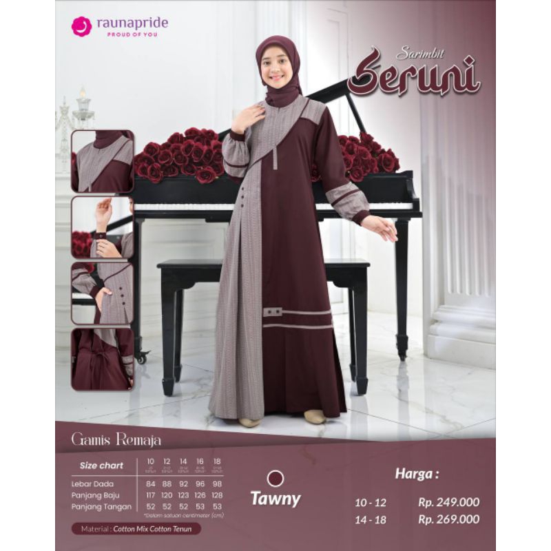 Gamis anak tanggung Seruni gamis Remaja by Raunapride
