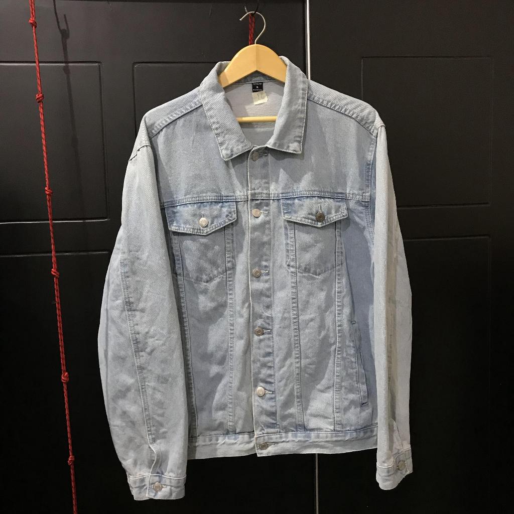jaket jeans SHEIN XL biru