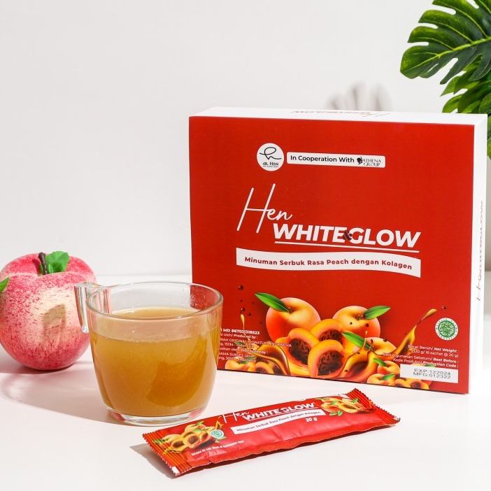 DR HEN - COLLAGEN WHITE & GLOW Exp 1125 ( 1 BOX = 16 SACHET ) MINUMAN KOLAGEN DRINK DNA SALMON BY DR