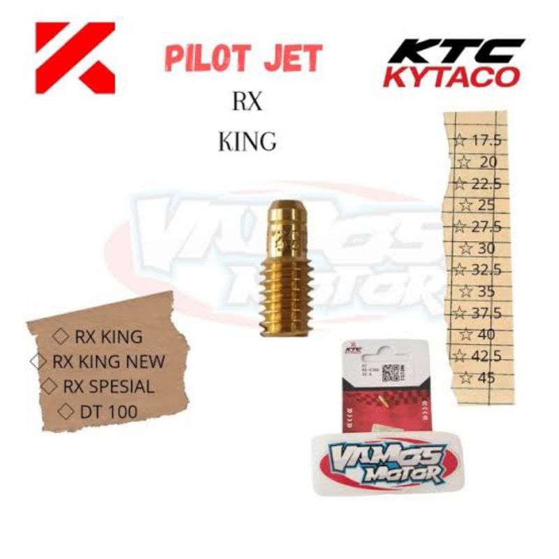 Pilot jet RX King RXZ RXK RXS KTC ORIGINAL