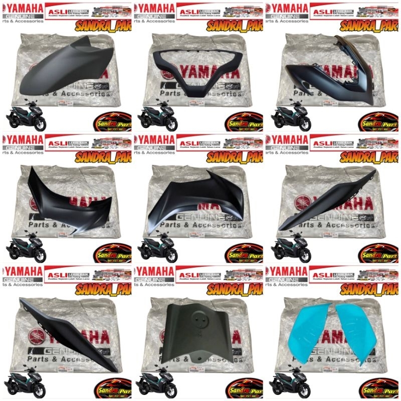 FULL BODY HALUS AEROX CONNECTED 155 HITAM DOFF ORIGINAL YAMAHA