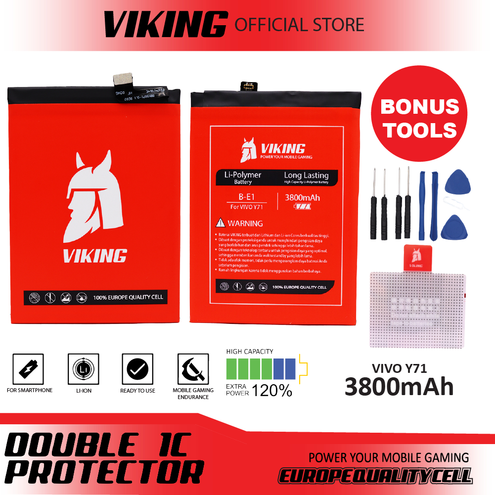 VIKING Baterai Vivo Y71 B-E1 Double Power
