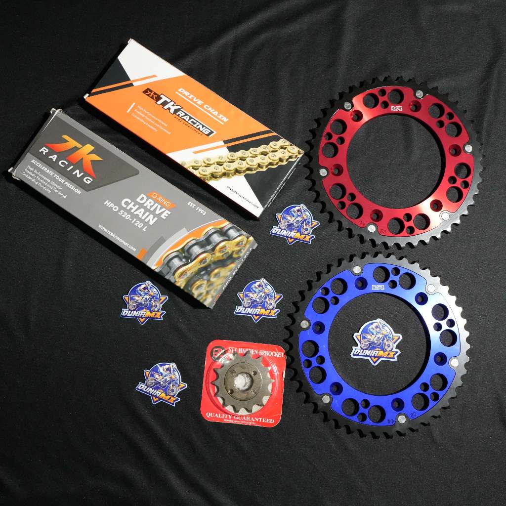 Gear Set CRF 250 Rally Gearset Rantai TK 520 / TK 520 O Ring