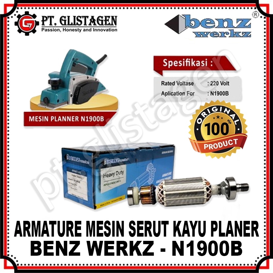 BENZ N 1900 B Armature Angker Mesin Planer Serut Kayu Makita ORIGINAL