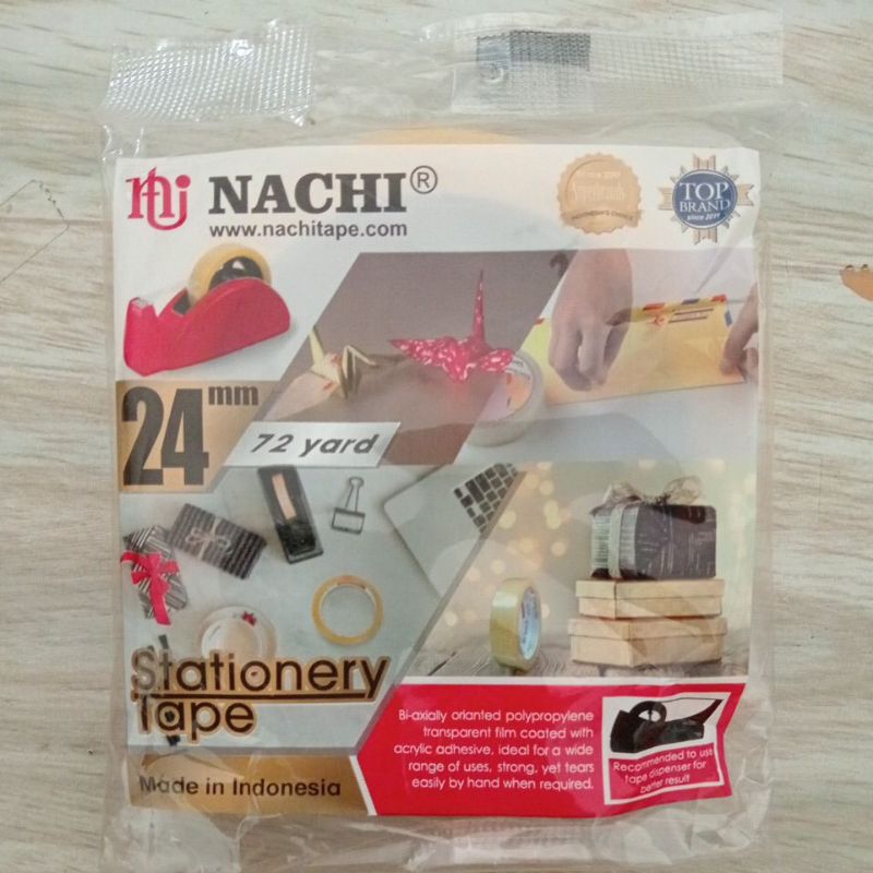 

Isolasi nachi tape stationert 24mm x 72 yard
