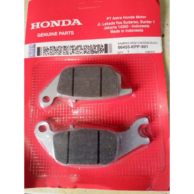 kampas rem belakang motor Supra x 125