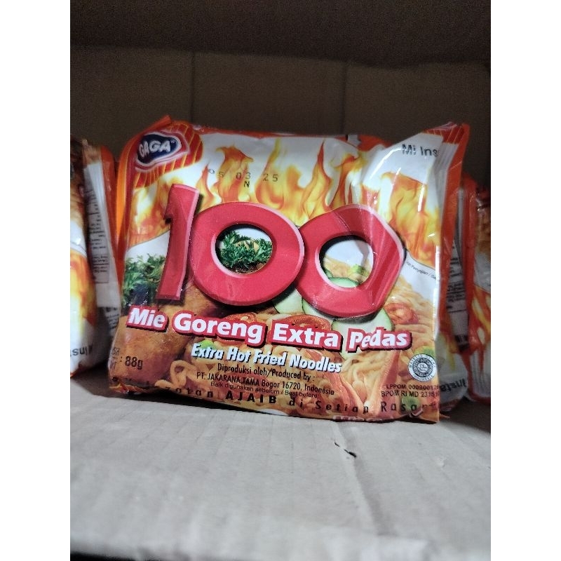 

MIE GAGA 100 GORENG EXTRA PEDAS 5PCS