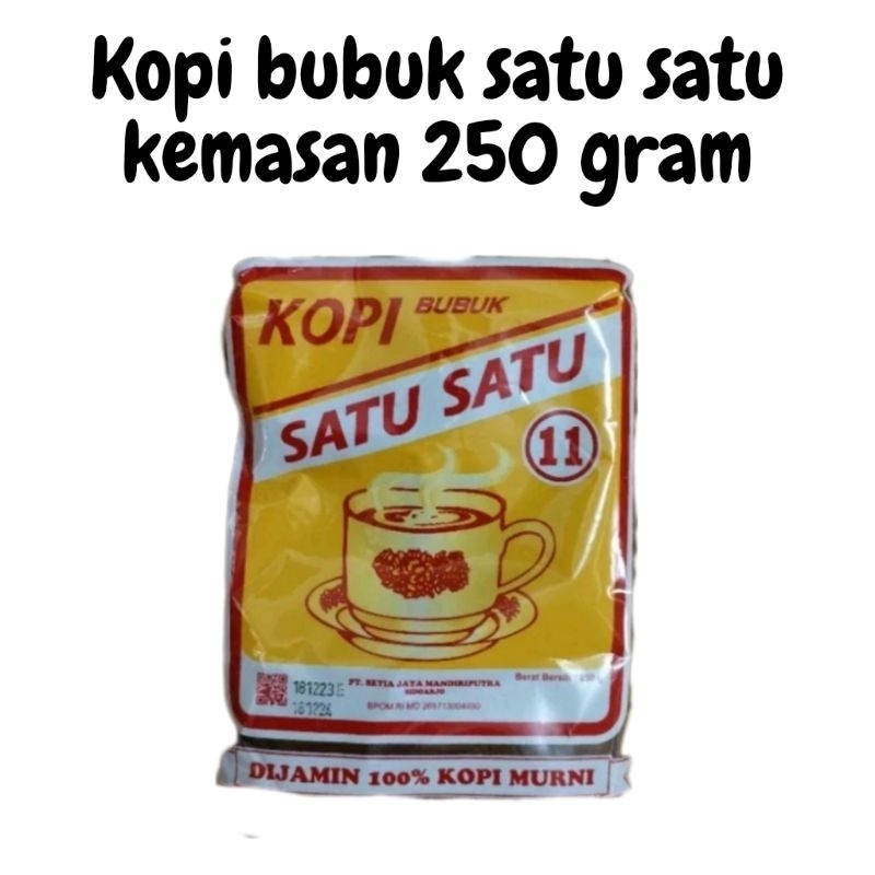 

KOPI BUBUK SATU SATU KEMASAN 250 GRAM NEW PROMO NYASTORE