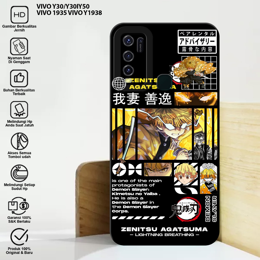 CASE VIVO Y30 Y30I Y50 - Casing Hp Vivo Y30 Y30I Y50 Motif DEMON SLAYER - Case Hp Vivo Y30 Y30I Y50 