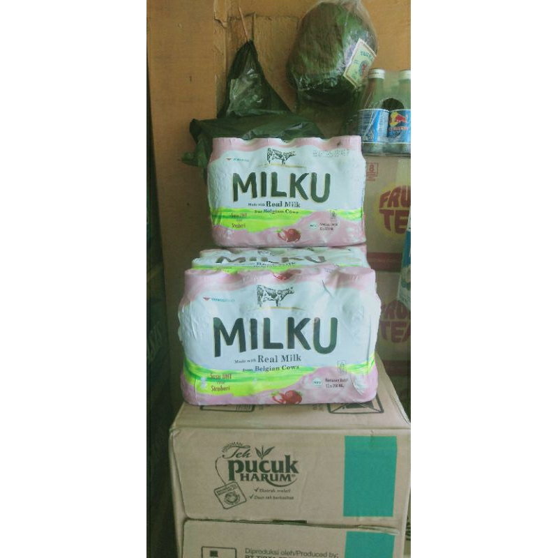 

Milku stroberi isi 12 botol