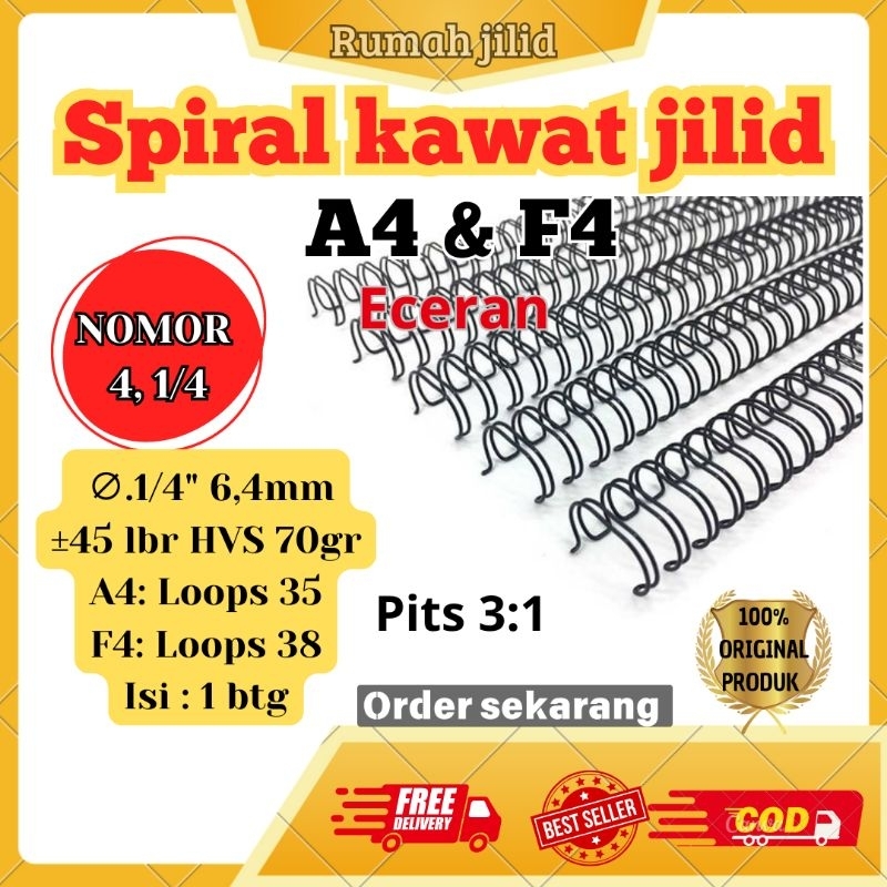 

SPIRAL KAWAT ECERAN UK 1/4 HARGA / BTG. MURAH