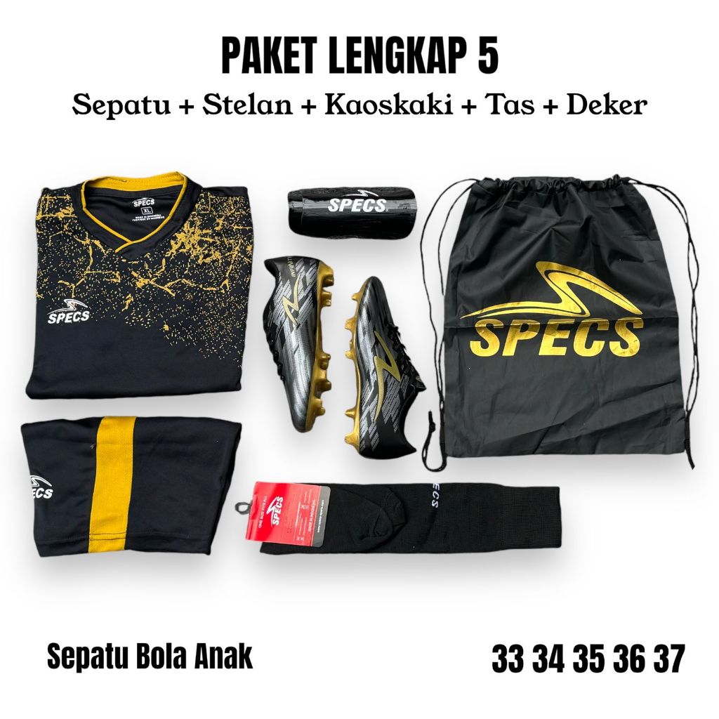 Paket 5 Item Sepatu Sepakbola Anak Cowo Cewe Murah Sepatu Bola Sepak Junior Cocok Untuk Lapangan Rum