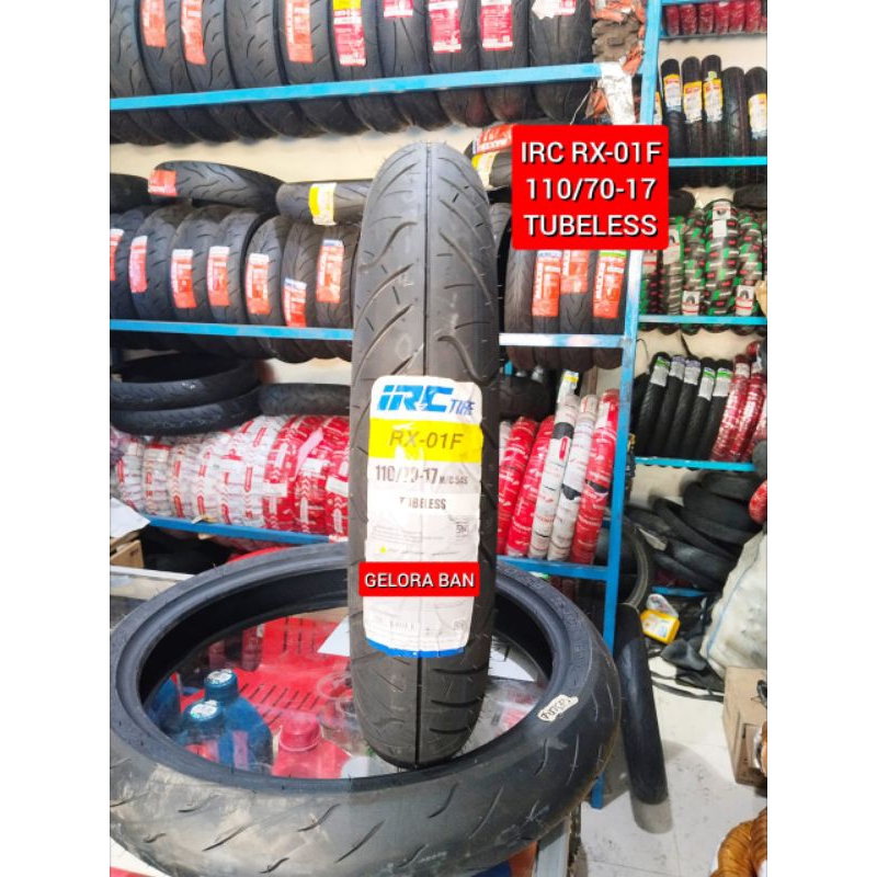ban montor irc rx-01f 110/70-17 ban honda bison viksion megapro jupiter mx ban tubeless ring 17 ban 