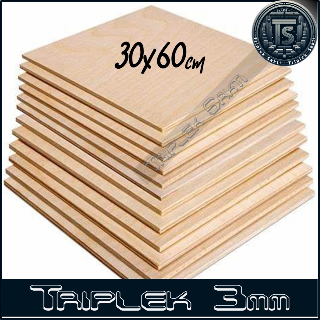 Multiplek Triplek 3mm 30x60 cm ISI 2 LEMBAR  ( 3 mm | 30x60cm | 60x30cm | 60x30 | 30 x 60 cm )