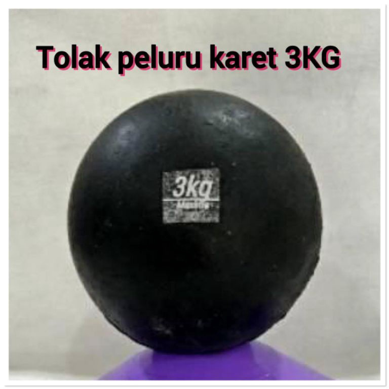 Barang Pilihan Tolak Peluru 3kg berlapis karet