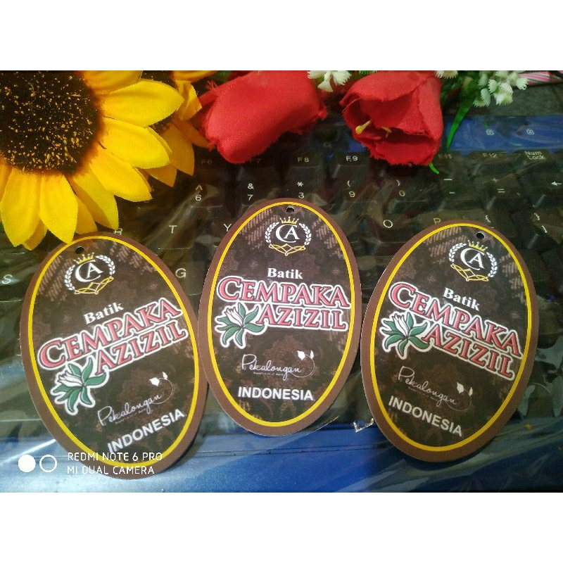 

Hang Tag Label Baju Custom handtag Bentuk oval kotak lingkaran