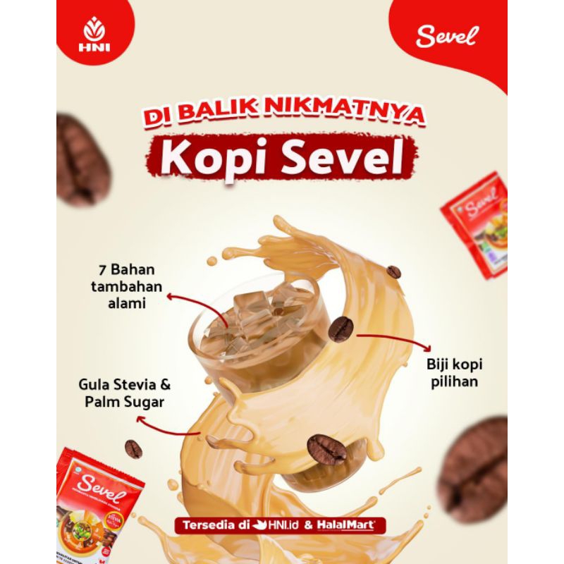 

Kopi 7 Elemen - Kopi Sevel HNI HPAI ORI 100% isi 10 Sachet