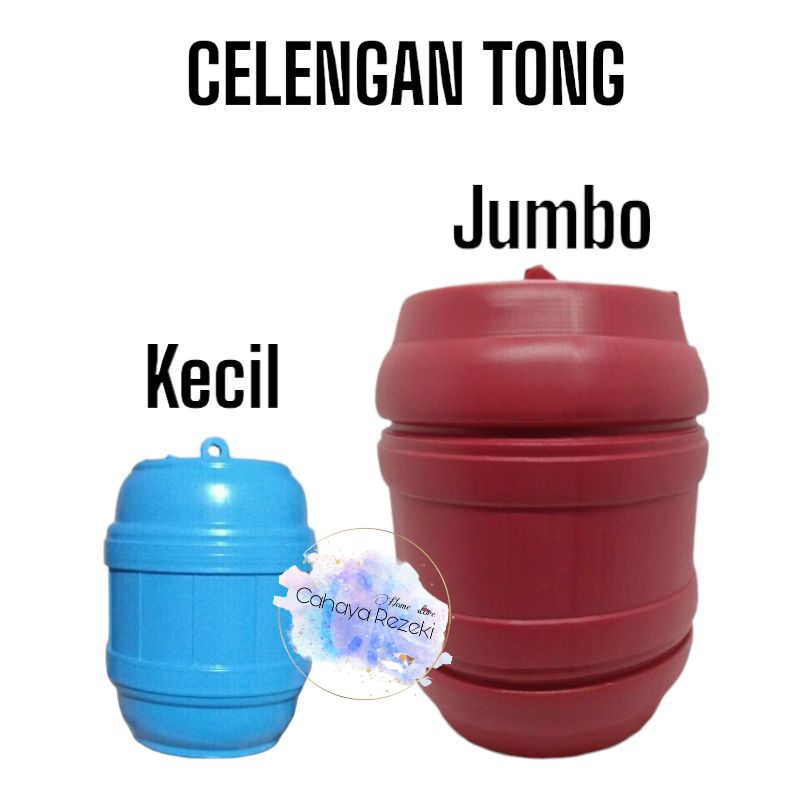 Celengan Gentong Tong Jumbo Kecil plastik / Tabungan Tong