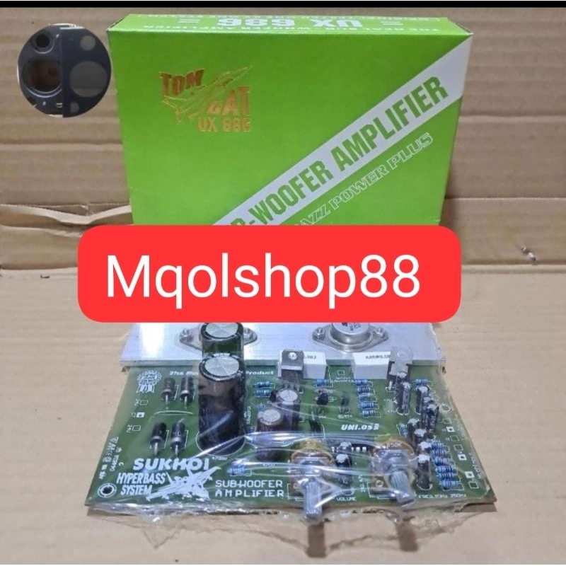 1 pcs BARU KIT POWER AMPLIFIER SUBWOOFER 150w 150 watt 2N 3055 MJ 2955 TOMCAT UX-686 SUKHOI